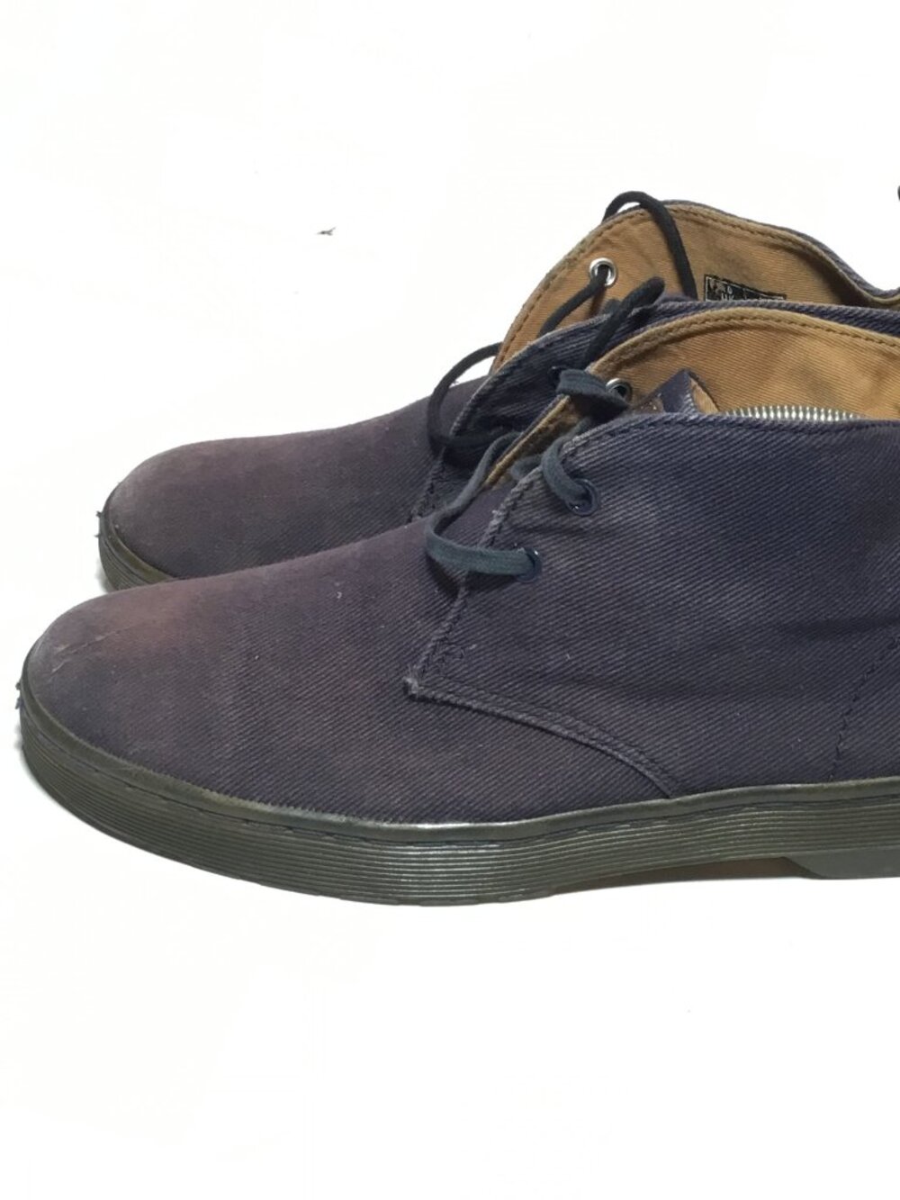 Dr. Martens Boots Men's 11M Blue Mayport Canvas Desert Lace Up Ankle Cut